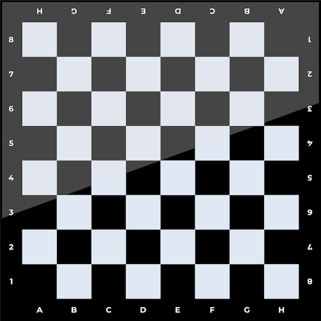Vector chess board illustration