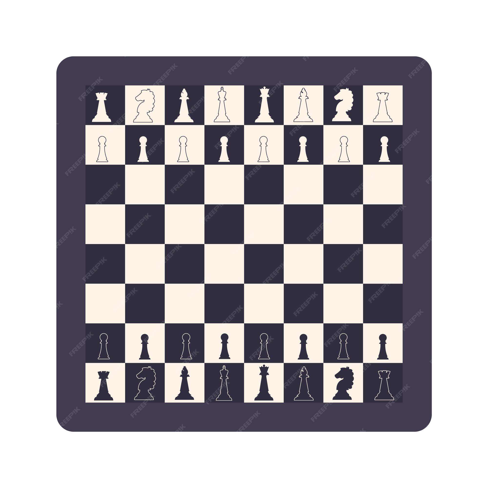 Chess Pieces Board Layout Stock Photo 666380395