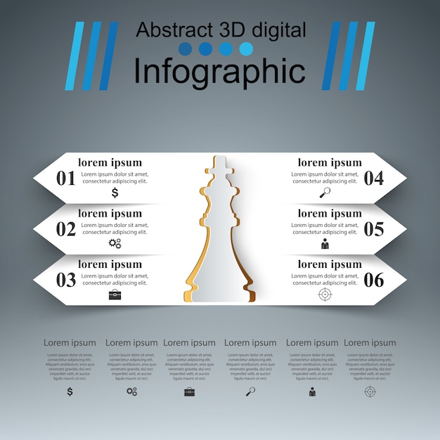 チェスビジネスinfographic。