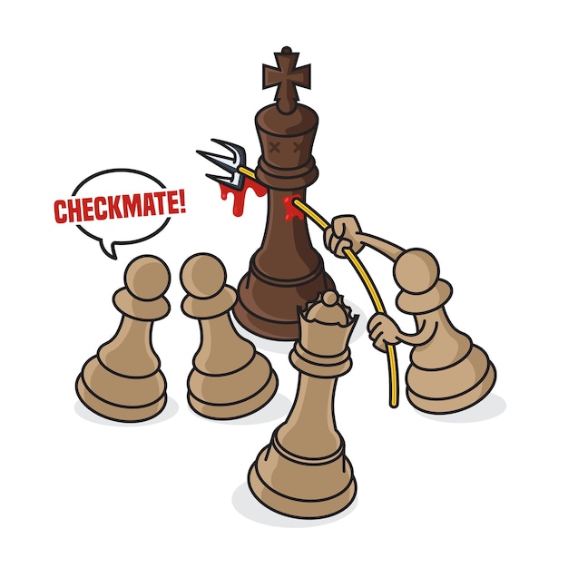 Premium Vector  Chess checkmate