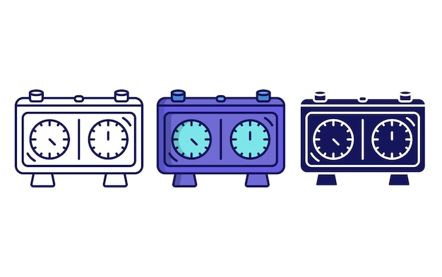 Chess clock vector icon