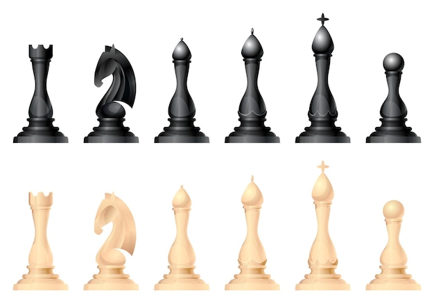 CHess Pieces - Name Shaped 3D model