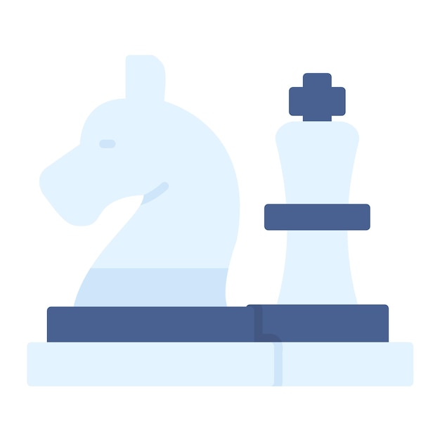 Vector chess flat illustration