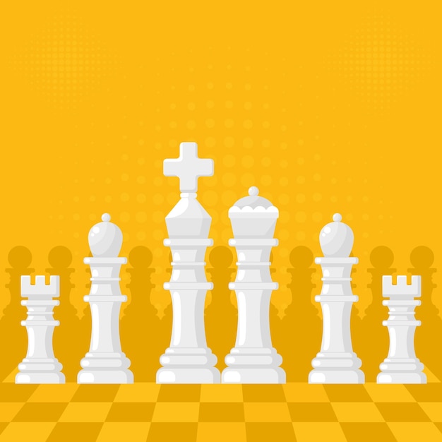 Chess game illustration