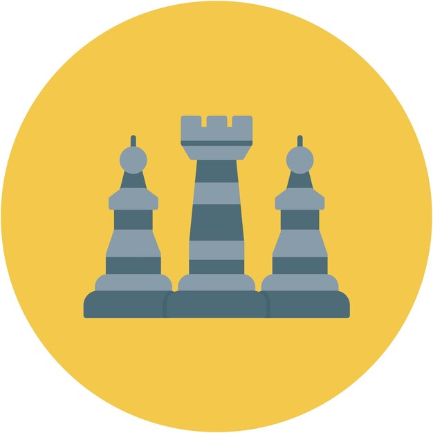 Vector chess game vector illustration style