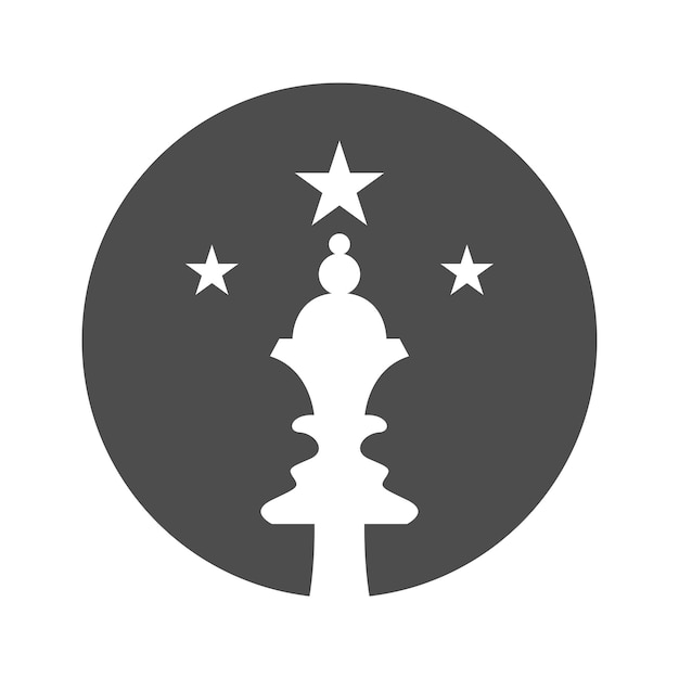 Chess icon logo design