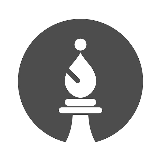 Disegno del logo dell'icona di scacchi