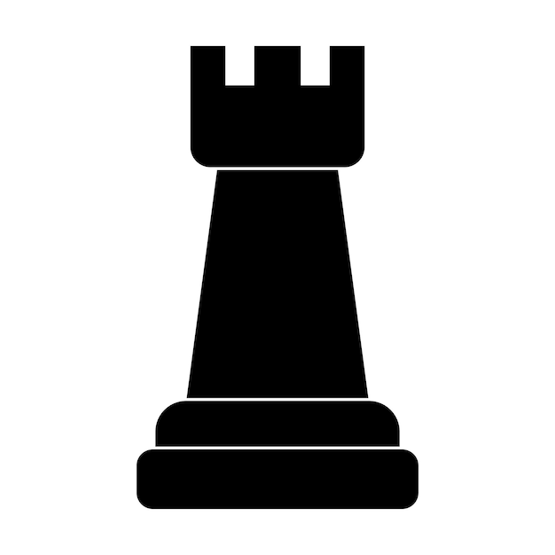 Premium Vector  Rook chess icon vector illustration