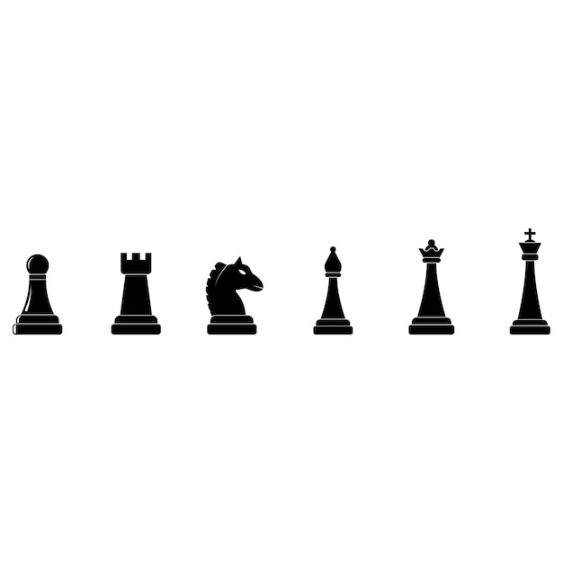 Chess icon vector