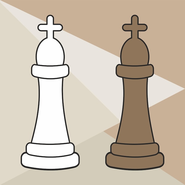 chess king vector symbol