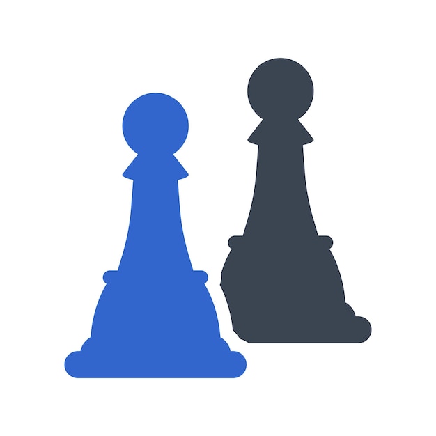 Vector chess pawn icon