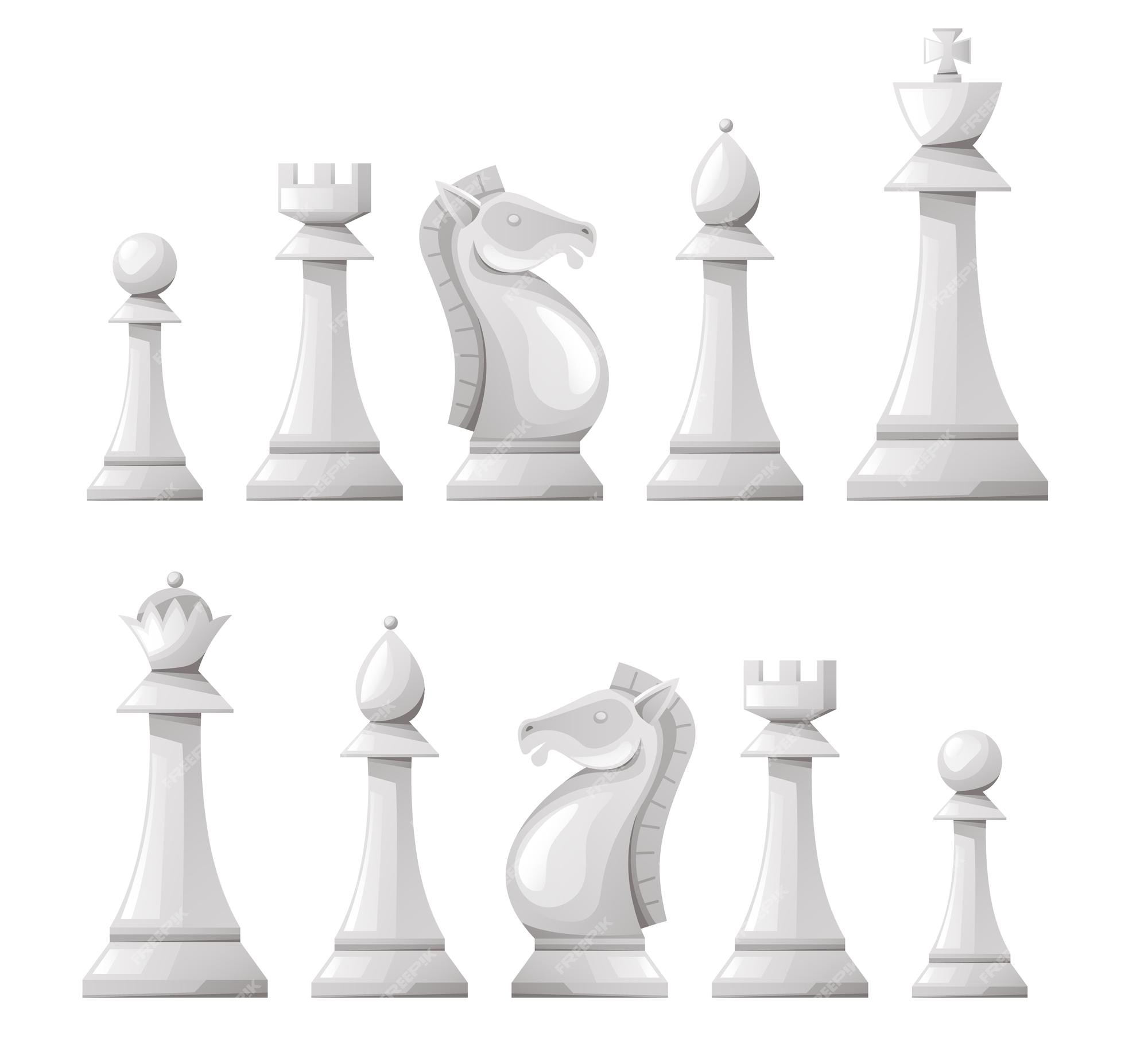 Chess Pieces Set Vector Art & Graphics