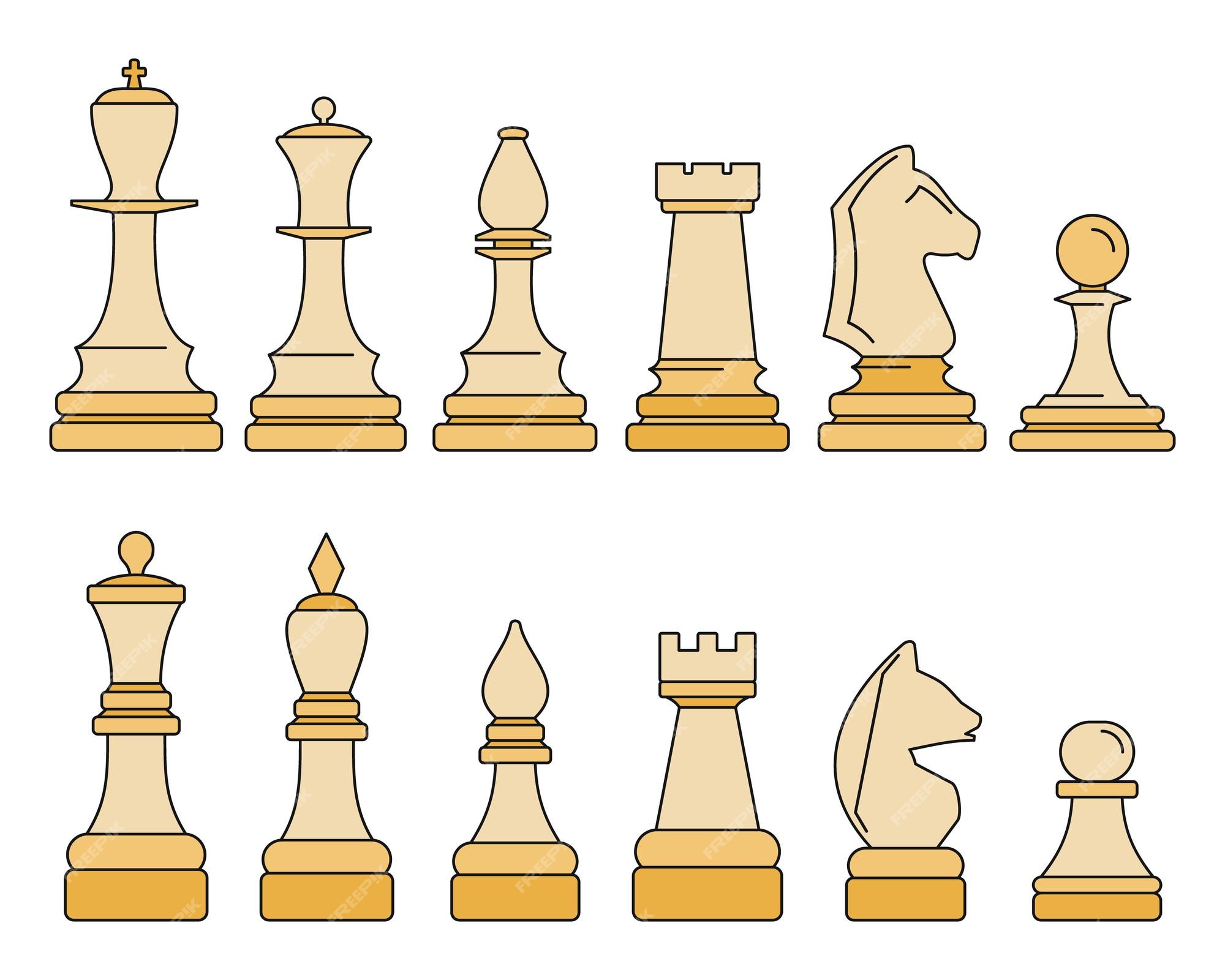 Chess Pieces With A Compass In The Background High-Res Vector