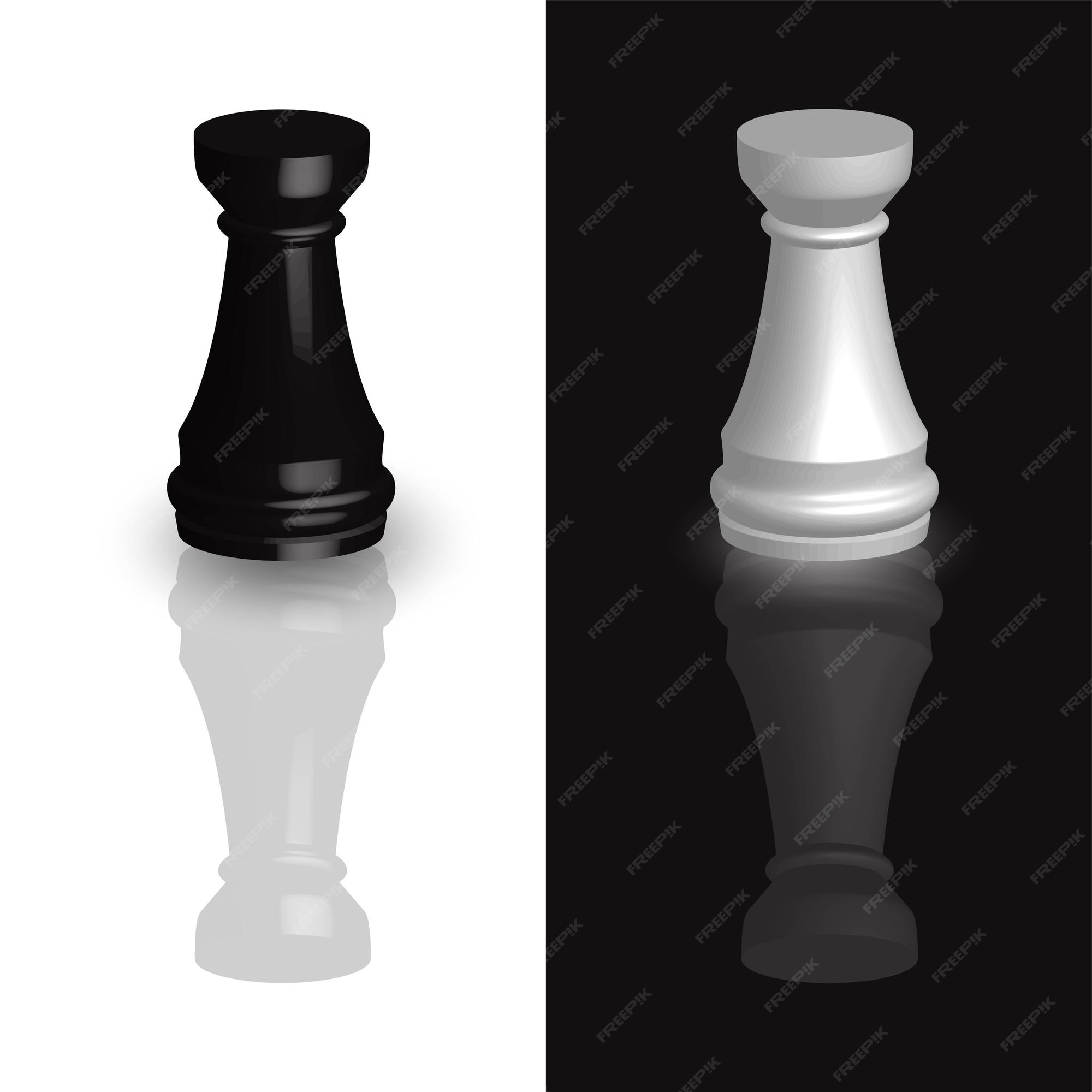 Realistic 3d chess black rook Royalty Free Vector Image