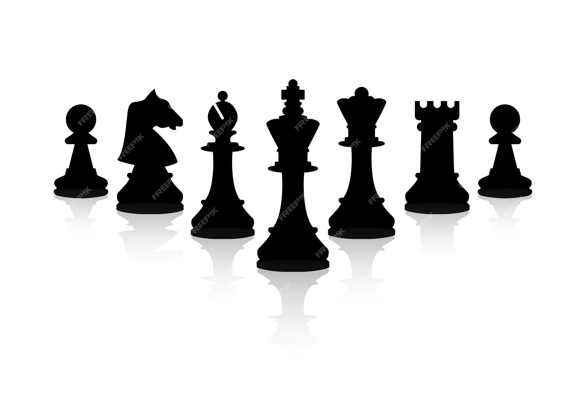 Chess board with piece setup flat clip art Vector Image