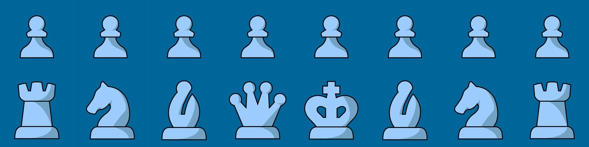 Premium Vector  Chess pieces vector 5