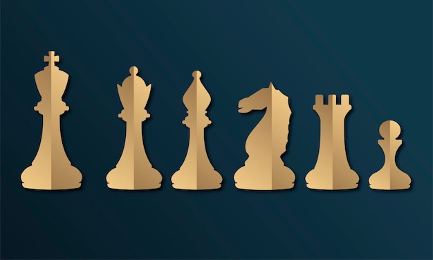 Vector chess pieces