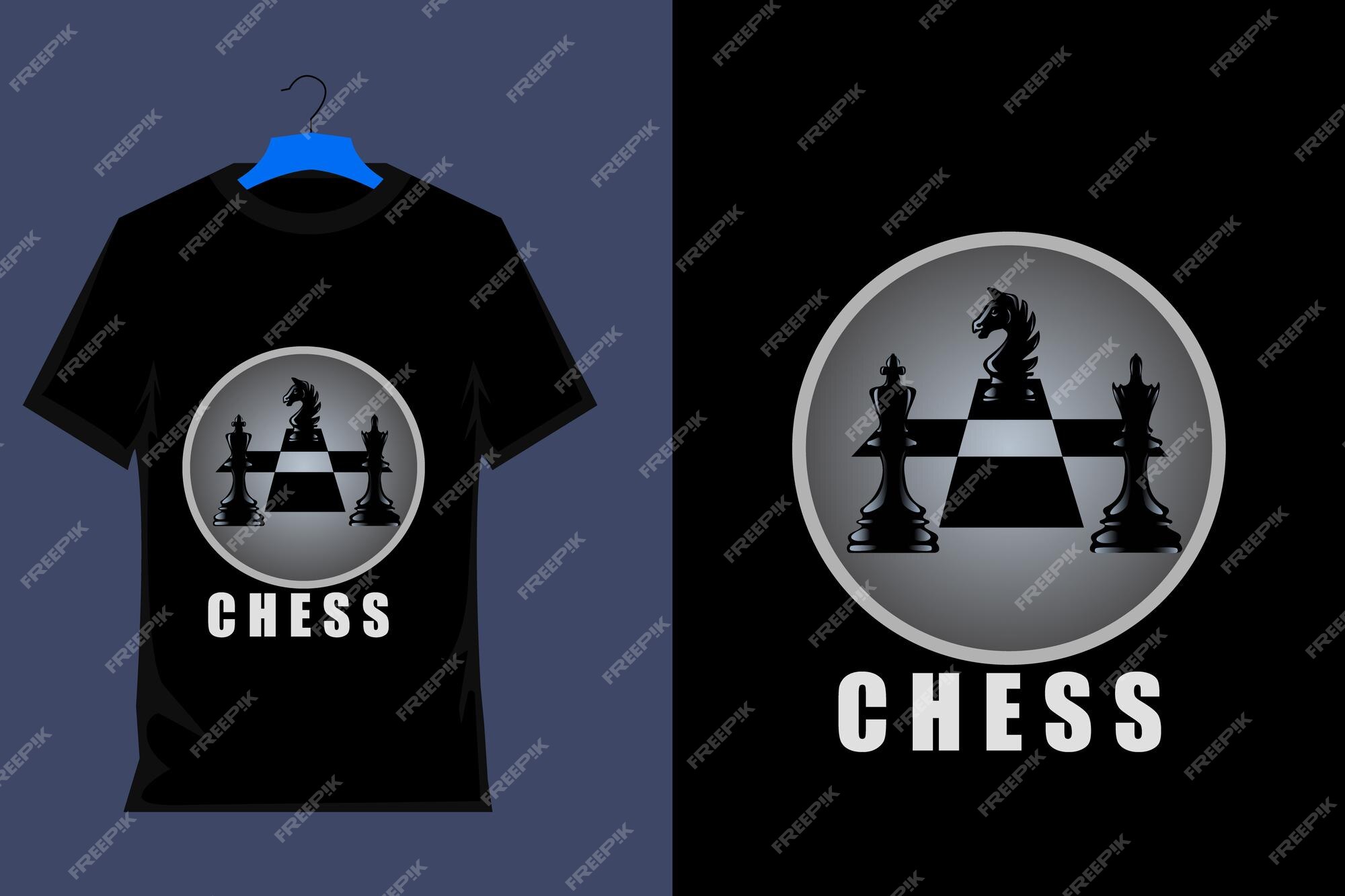 Premium Vector  T shirt design this is how i move with chess vintage