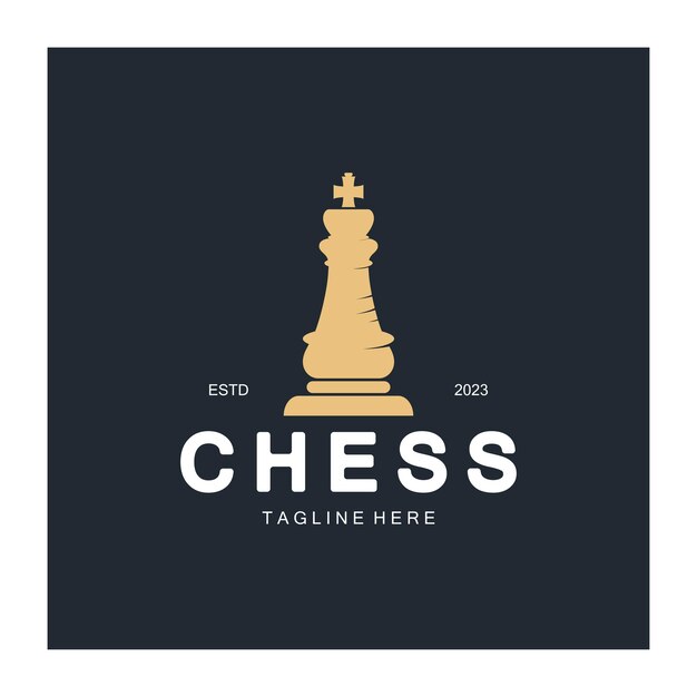 馬王ポーン大臣とルーク チェス トーナメント チェスのロゴとチェス戦略ゲームのロゴ