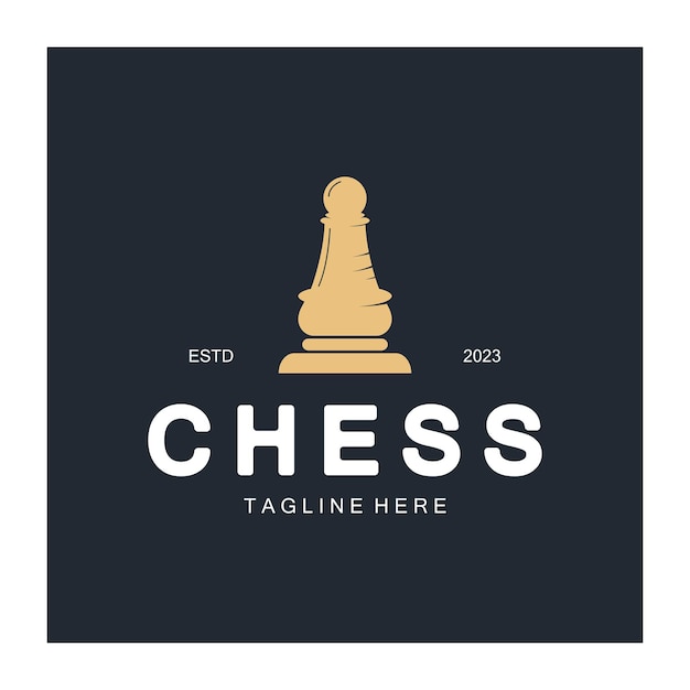 Premium Vector | Chess strategy game logo with horse king pawn minister ...