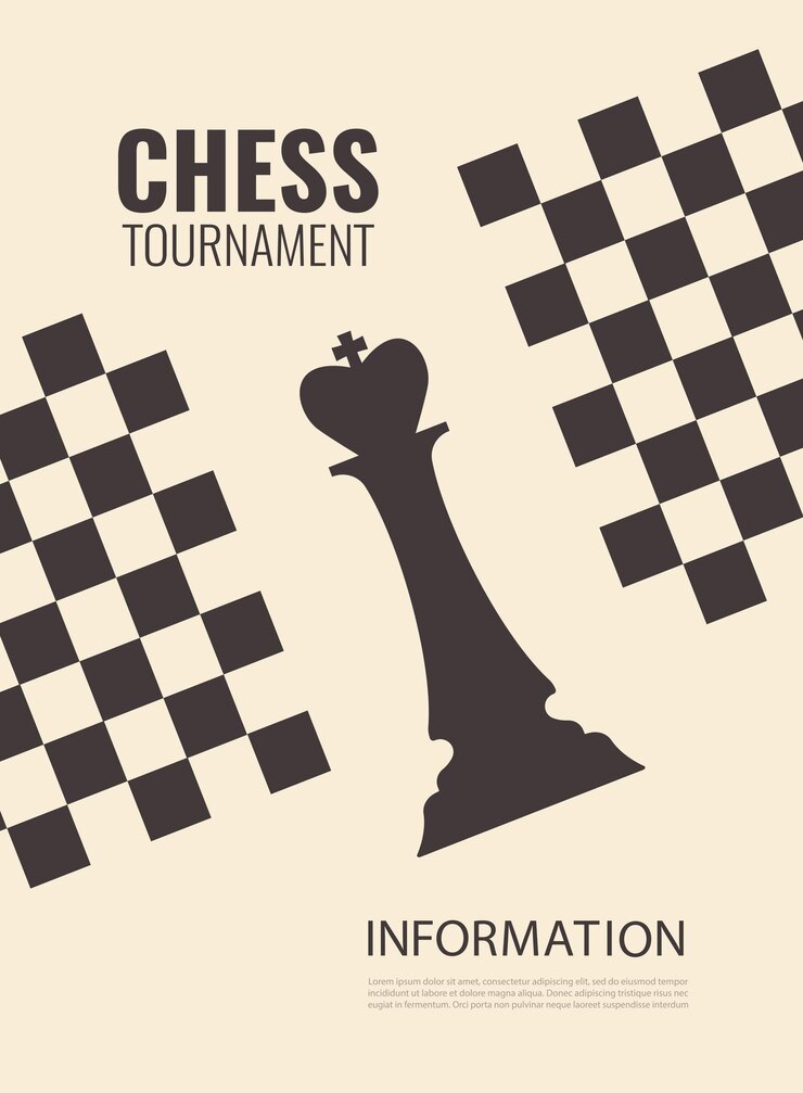 Chess tournament design poster