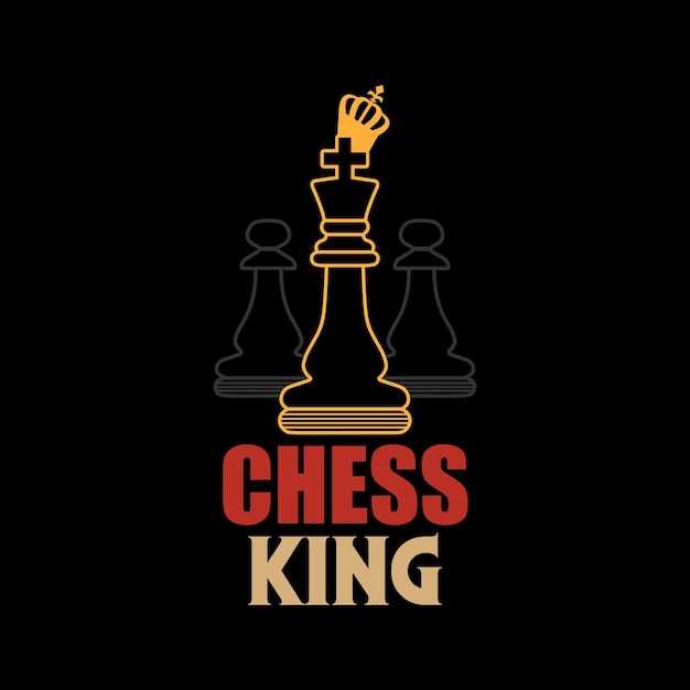 Vector chess tshirt design