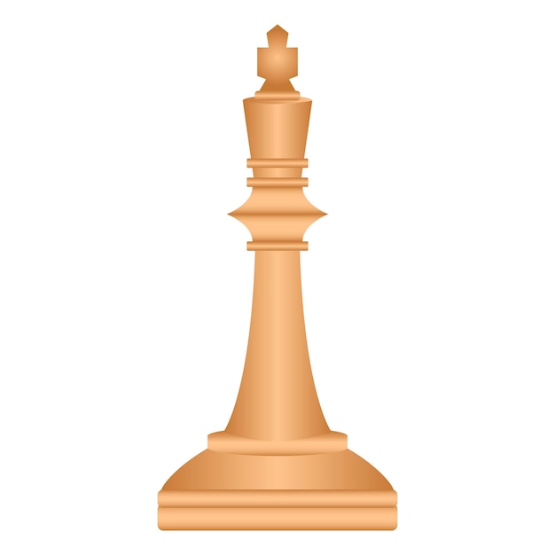 Chessmen scacchi king chess scacchi in legno vettore