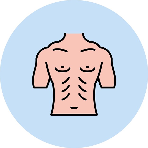 Chest Flat Illustration