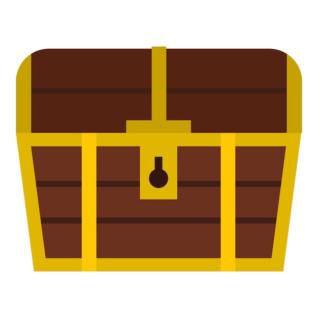 Vector chest icon flat illustration of chest vector icon for web