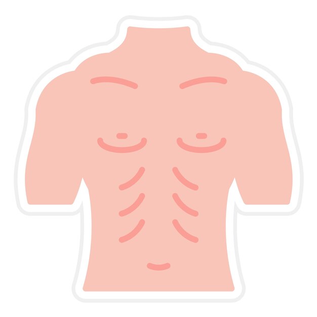 Vector chest vector icon can be used for medicine iconset