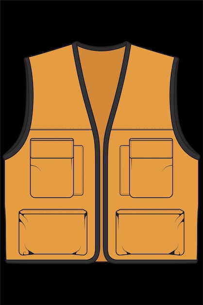 Chest vest bag coloring vector chest vest bag in a handrawn style vector Illustration