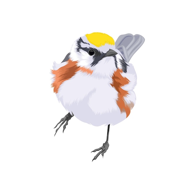 Vector chestnut sided warbler