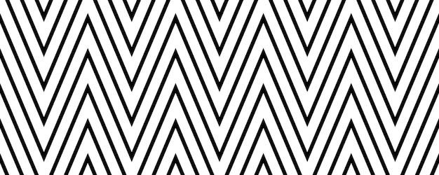 Chevron seamless pattern Black and white herringbone background Repeating zigzag texture