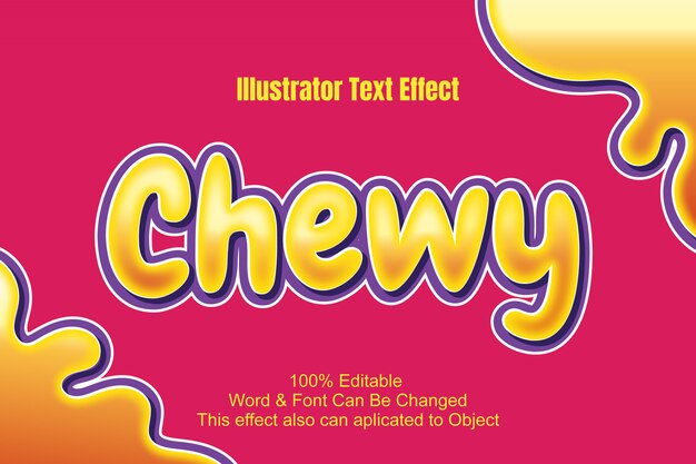 Chewy text effect