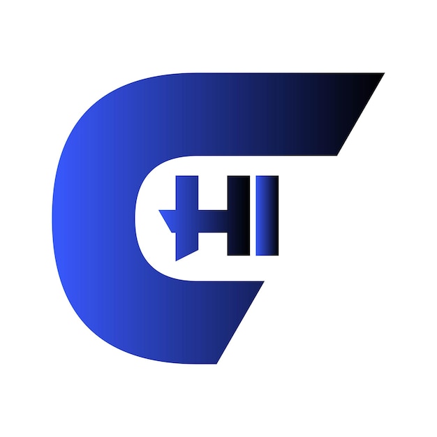 CHI creatieve abstract letter initiële monogram modern zakelijk symbool icoon vector logo ontwerp