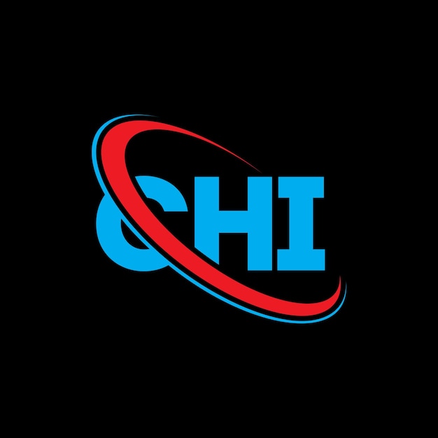 Vector chi logo chi letter chi letter logo ontwerp initialen chi logo gekoppeld aan cirkel en hoofdletters monogram logo chi typografie voor technologiebedrijf en vastgoedmerk