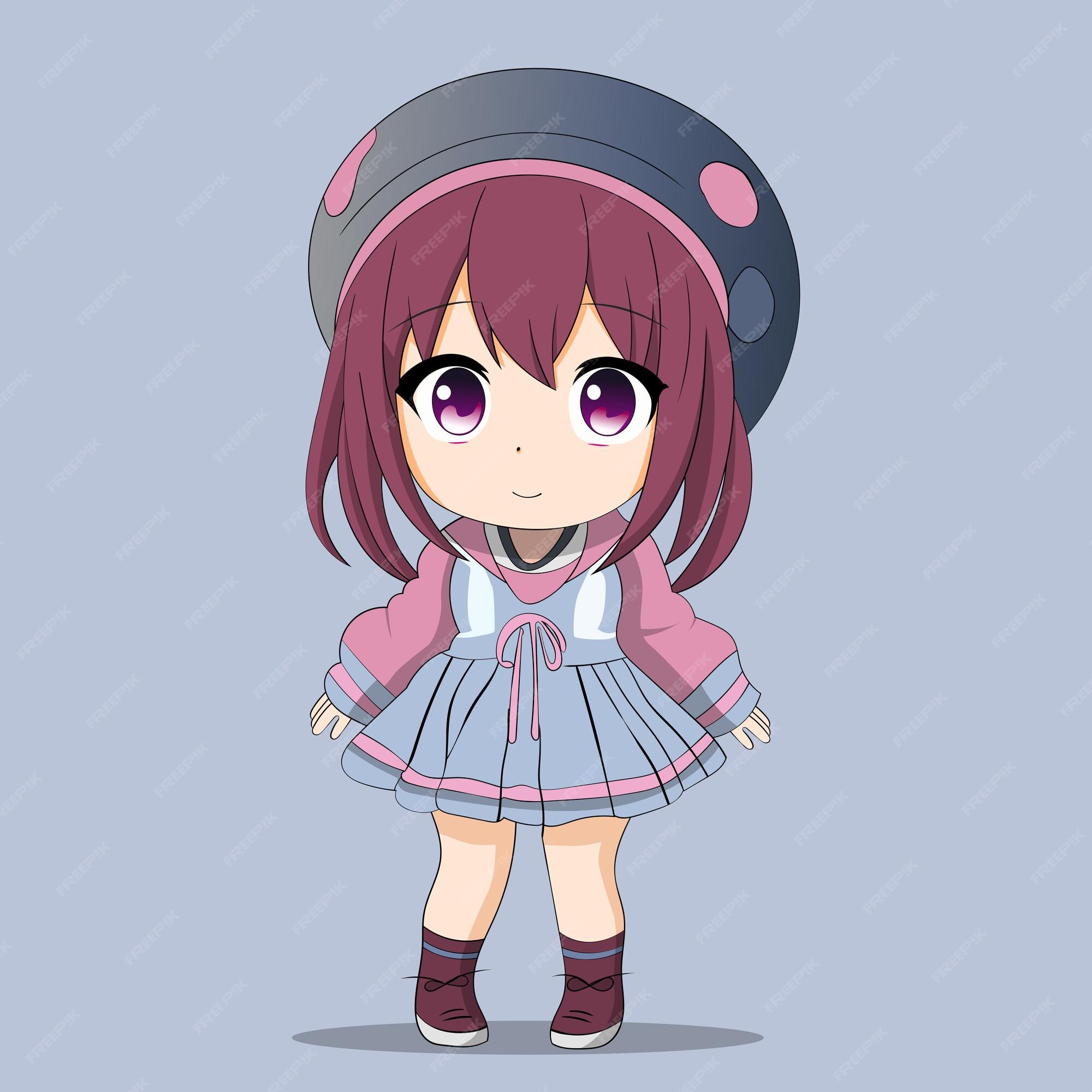 Anime Character Girl PNG Transparent, Cartoon Animation Character Girl  Purple Eyes, Anime, Character, Eye PNG Image For Free Download