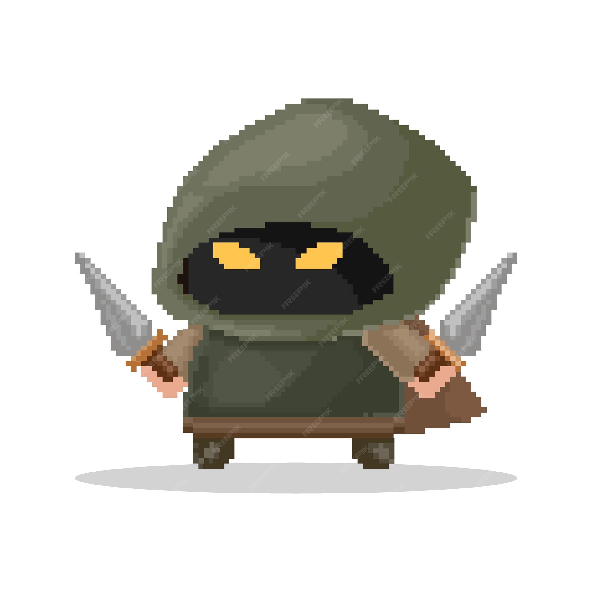 Warrior Archer Fighting Pixel