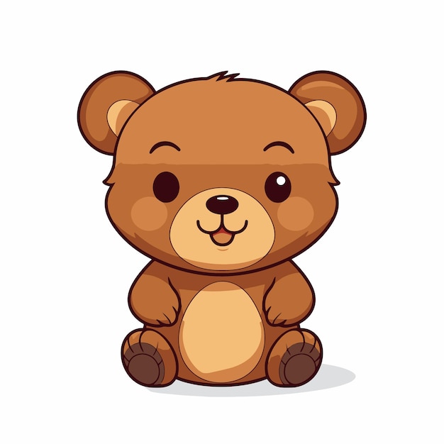 Vector chibi bear