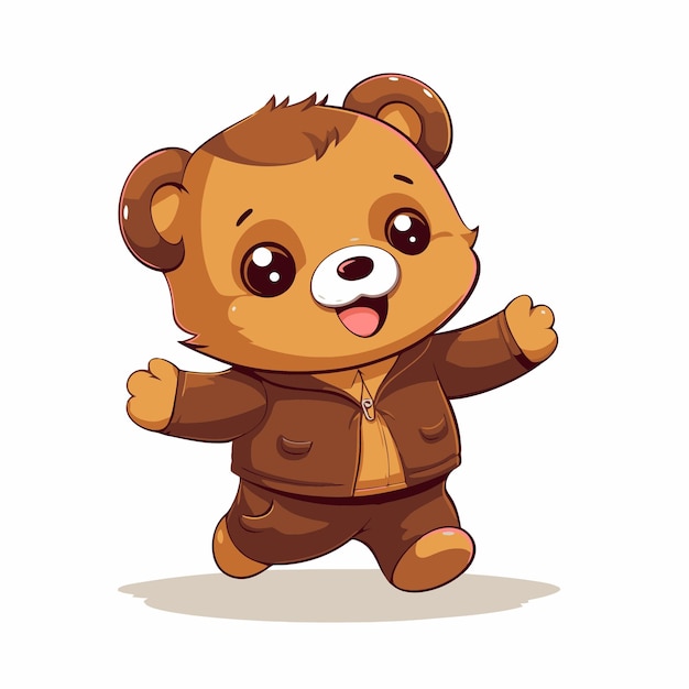 Vector chibi bear