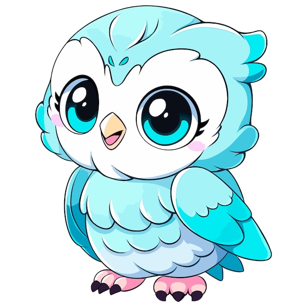 Chibi Blue Owl