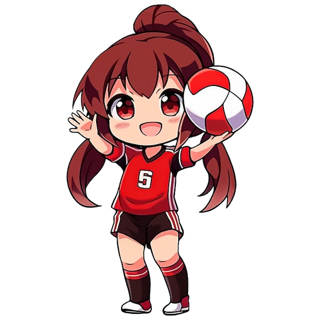 This picture come from internet  Volleyball anime, Volleyball girls,  Kawaii anime girl