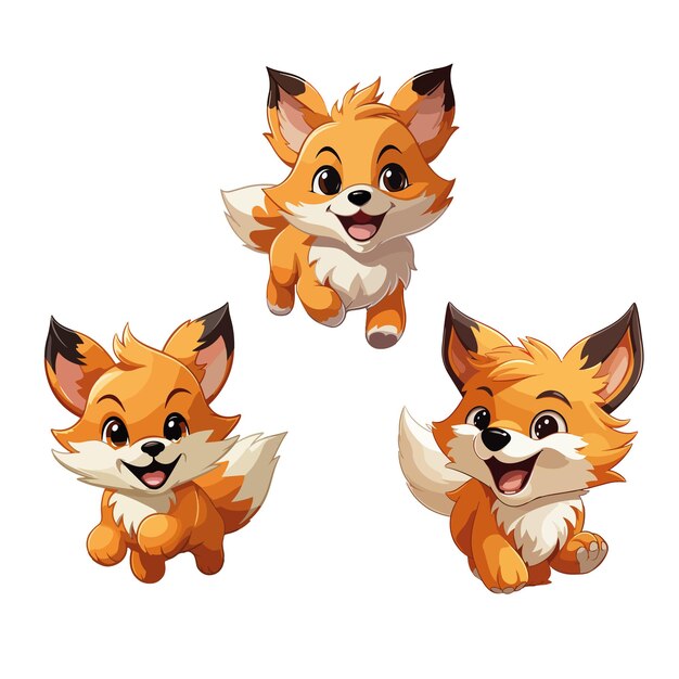 chibi fox icon or logo