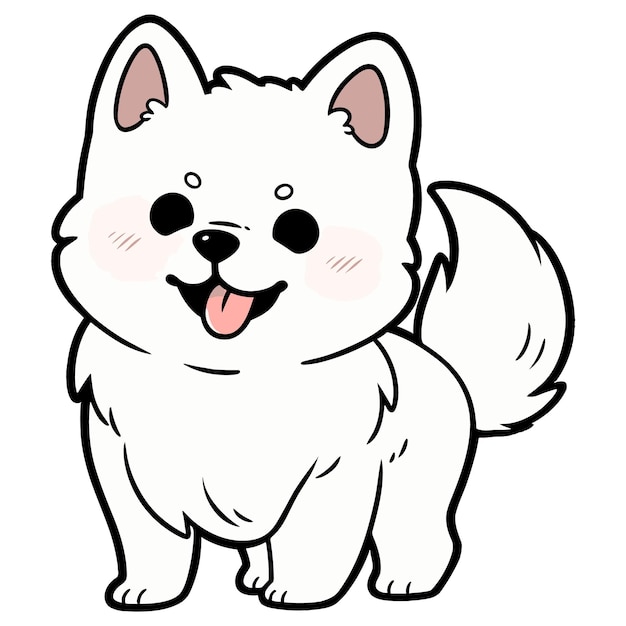 Vector chibi hond clipart