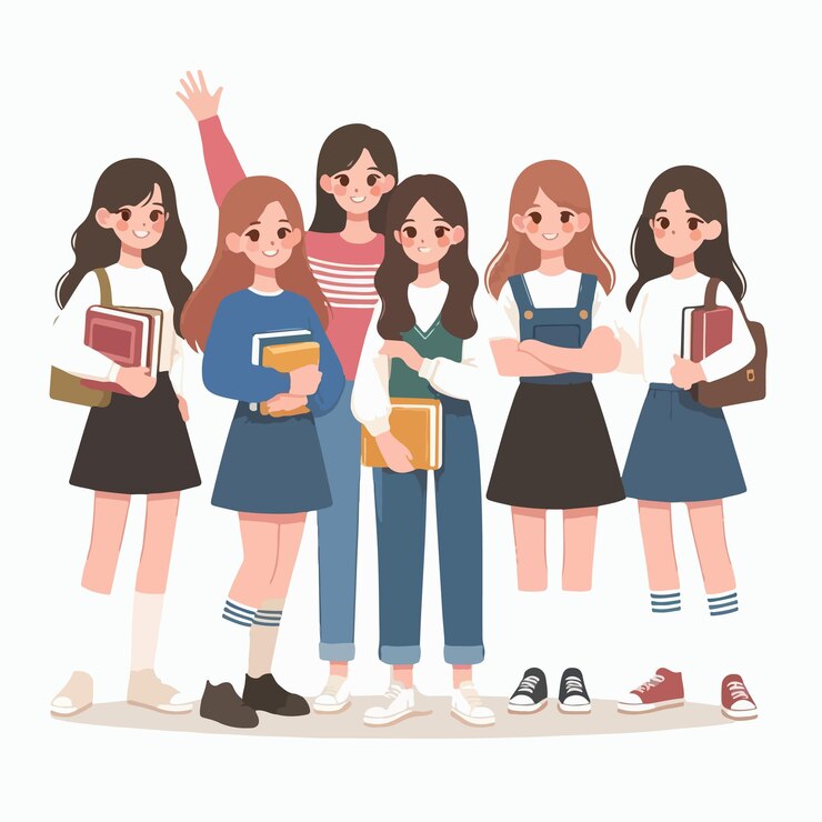 Vector 치비 키즈 캐릭터 컬렉션