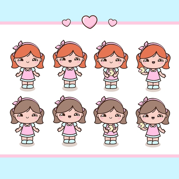 chibi little girls