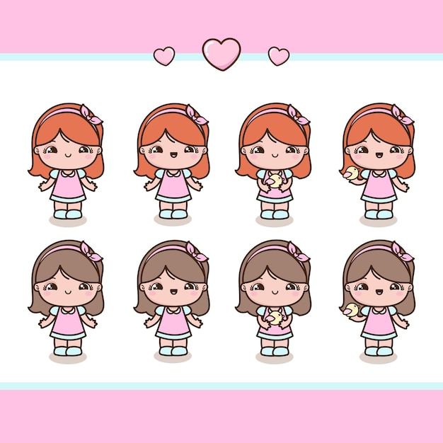 chibi little girls