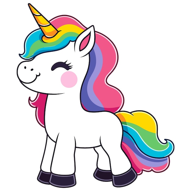 Chibi Rainbow Unicorn