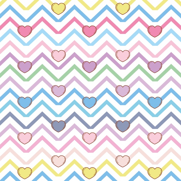 Chic hearts background