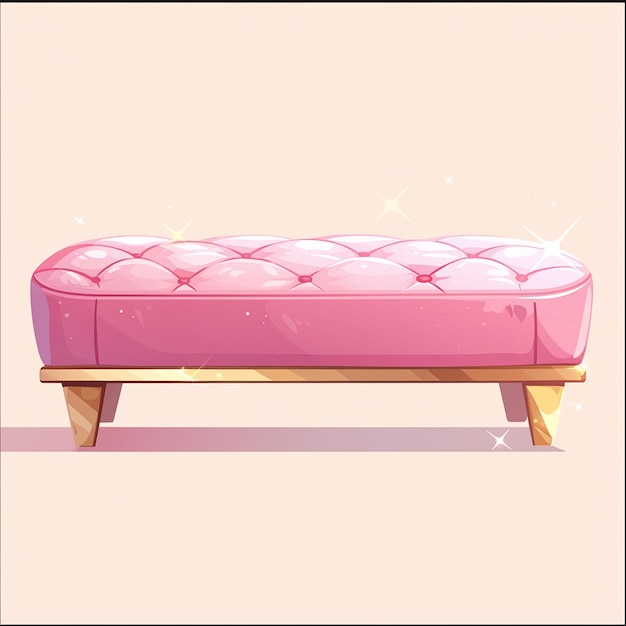 Vector chic tufted storage bench